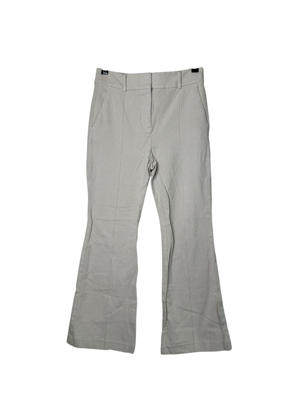 LOFT Light Gray Flared Trousers